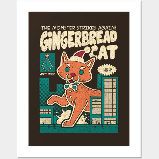 Gingerbread Cat by Tobe Fonseca Wall Art by Tobe_Fonseca